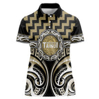 Aotearoa Waikato Tainui Personalised Women Polo Shirt Maori Iwi Poutama Puhoro Tattoo