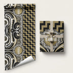 Aotearoa Waikato Tainui Wrapping Paper Maori Iwi Poutama Puhoro Tattoo