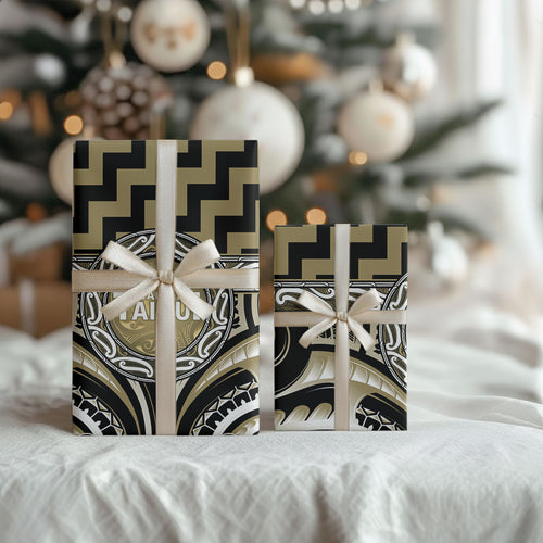 Aotearoa Waikato Tainui Wrapping Paper Maori Iwi Poutama Puhoro Tattoo