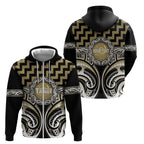 Aotearoa Waikato Tainui Personalised Zip Hoodie Maori Iwi Poutama Puhoro Tattoo