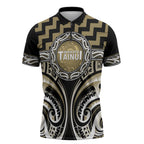 Aotearoa Waikato Tainui Personalised Zipper Polo Shirt Maori Iwi Poutama Puhoro Tattoo