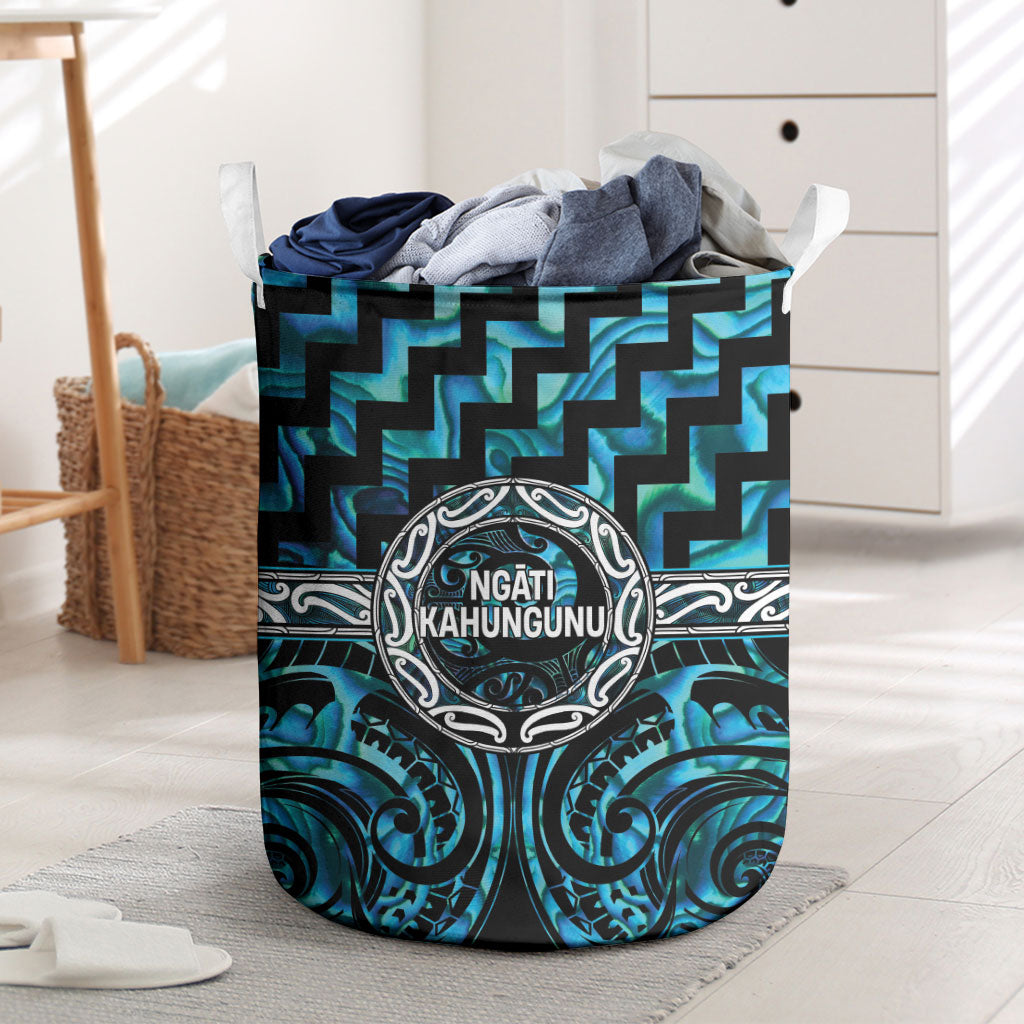 Aotearoa Ngati Kahungunu Laundry Basket Maori Iwi Poutama Puhoro Tattoo