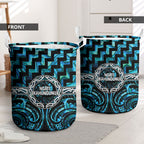 Aotearoa Ngati Kahungunu Laundry Basket Maori Iwi Poutama Puhoro Tattoo