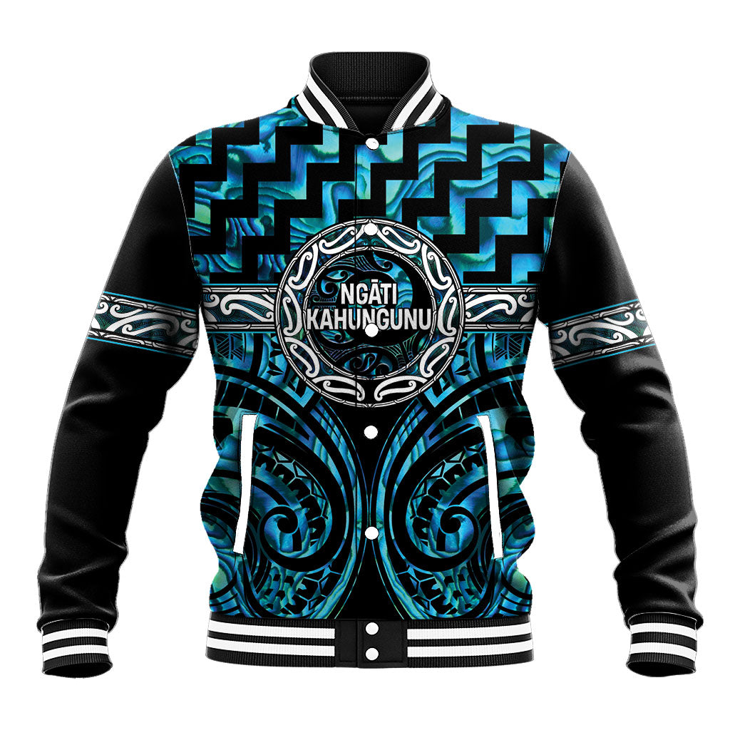 Aotearoa Ngati Kahungunu Personalised Baseball Jacket Maori Iwi Poutama Puhoro Tattoo