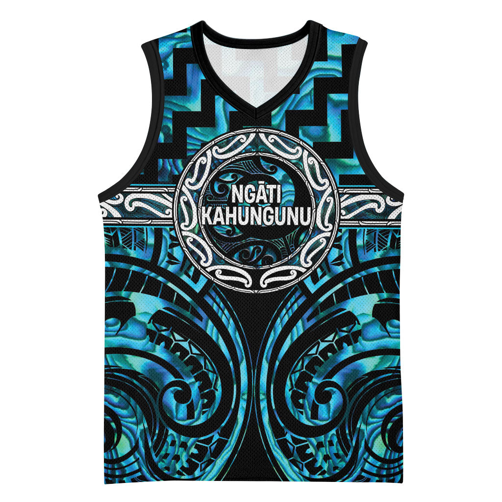 Aotearoa Ngati Kahungunu Personalised Basketball Jersey Maori Iwi Poutama Puhoro Tattoo