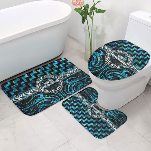 Aotearoa Ngati Kahungunu Bathroom Set Maori Iwi Poutama Puhoro Tattoo