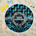 Aotearoa Ngati Kahungunu Beach Blanket Maori Iwi Poutama Puhoro Tattoo