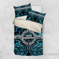 Aotearoa Ngati Kahungunu Bedding Set Maori Iwi Poutama Puhoro Tattoo