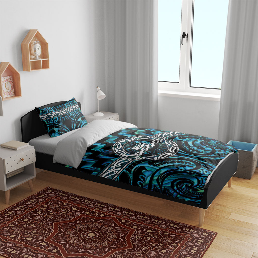 Aotearoa Ngati Kahungunu Bedding Set Maori Iwi Poutama Puhoro Tattoo