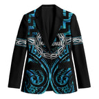 Aotearoa Ngati Kahungunu Personalised Blazer Maori Iwi Poutama Puhoro Tattoo