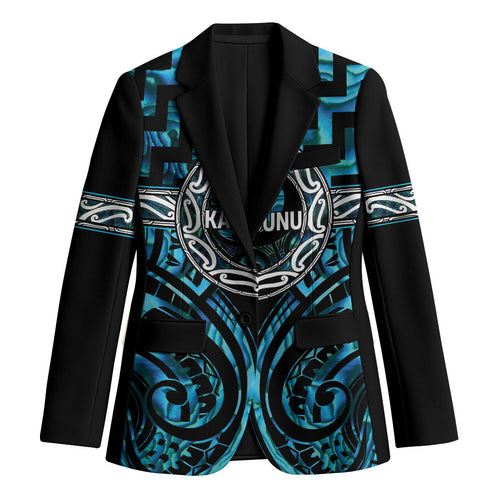 Aotearoa Ngati Kahungunu Personalised Blazer Maori Iwi Poutama Puhoro Tattoo