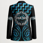Aotearoa Ngati Kahungunu Personalised Blazer Maori Iwi Poutama Puhoro Tattoo