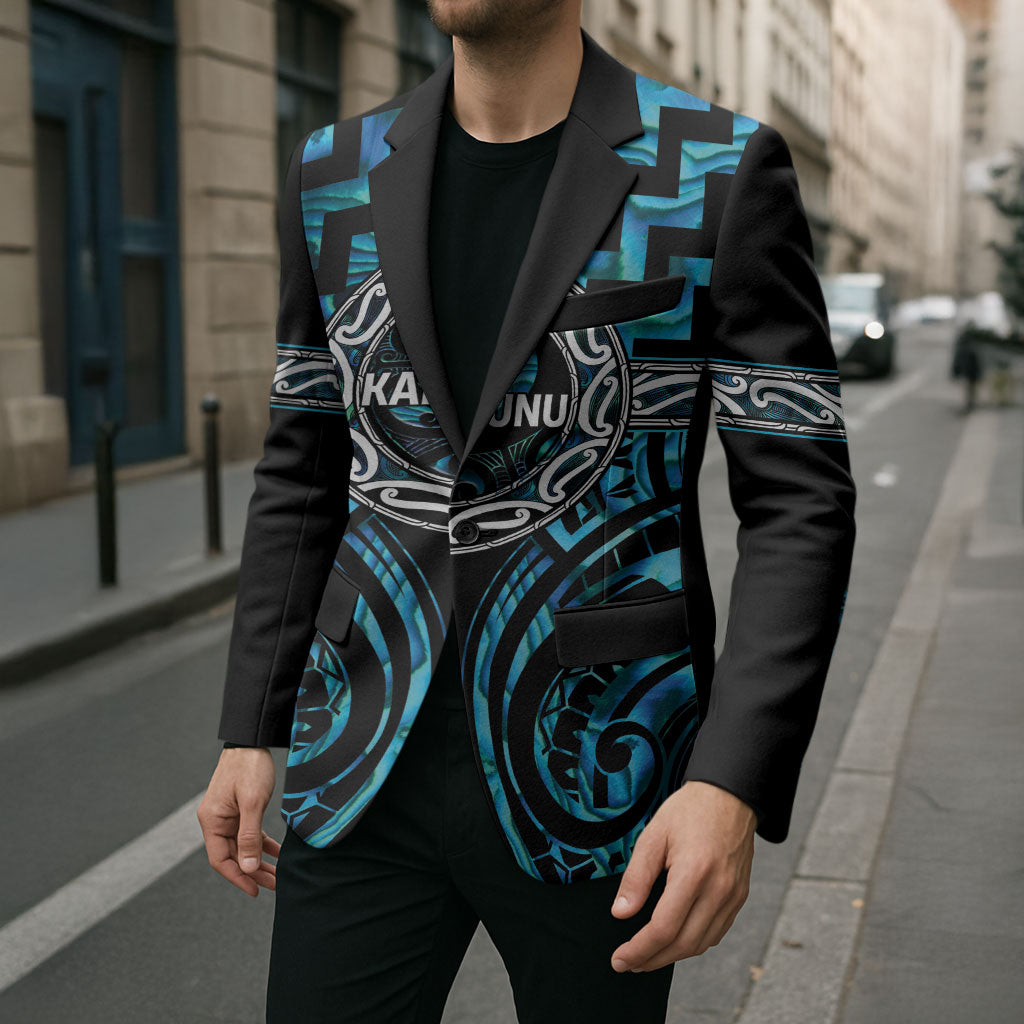 Aotearoa Ngati Kahungunu Personalised Blazer Maori Iwi Poutama Puhoro Tattoo