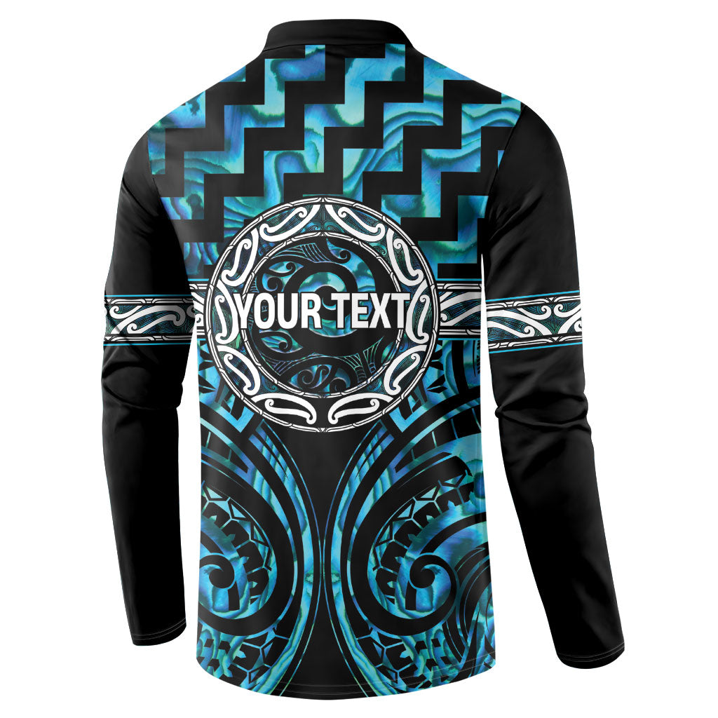 Aotearoa Ngati Kahungunu Personalised Button Sweatshirt Maori Iwi Poutama Puhoro Tattoo
