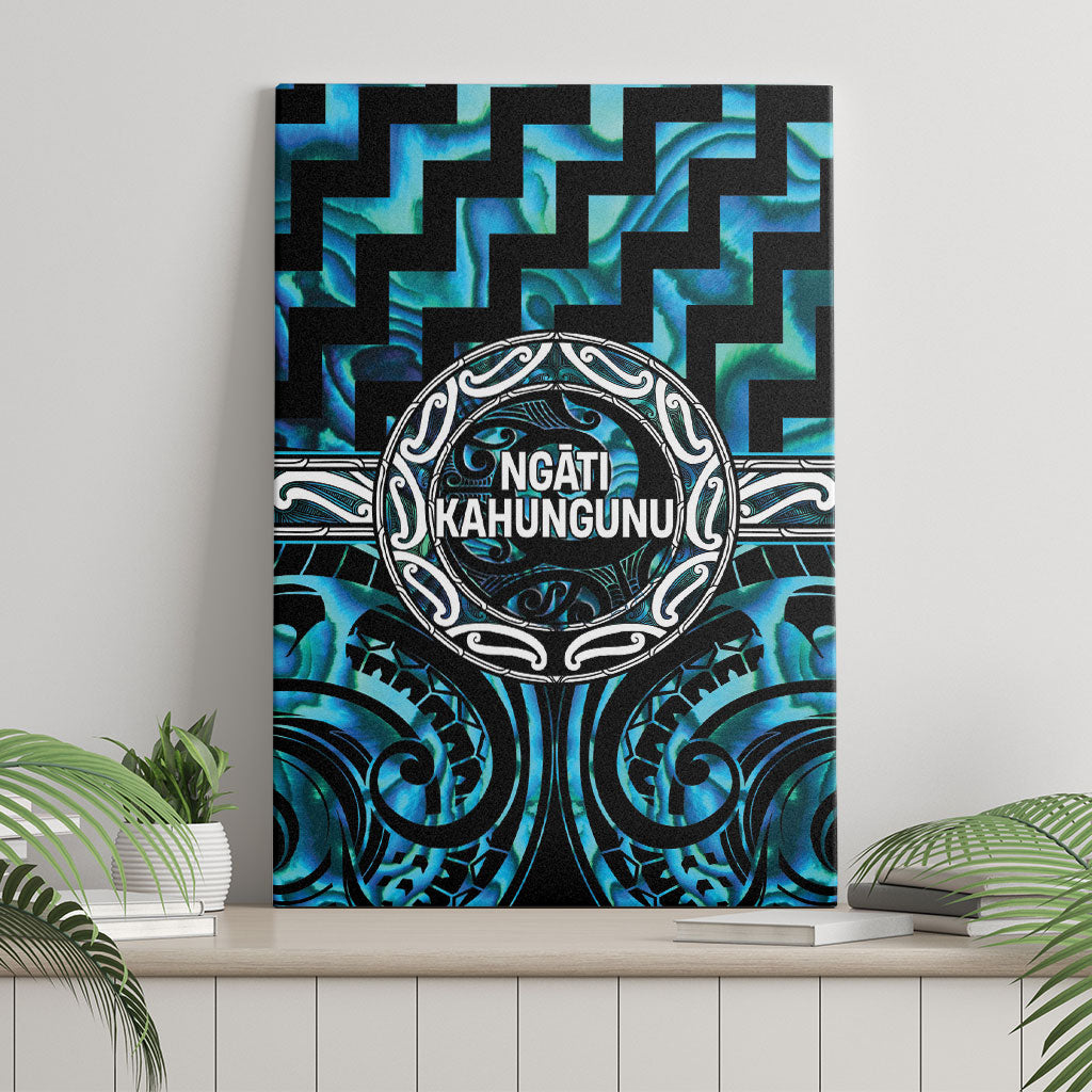 Aotearoa Ngati Kahungunu Canvas Wall Art Maori Iwi Poutama Puhoro Tattoo