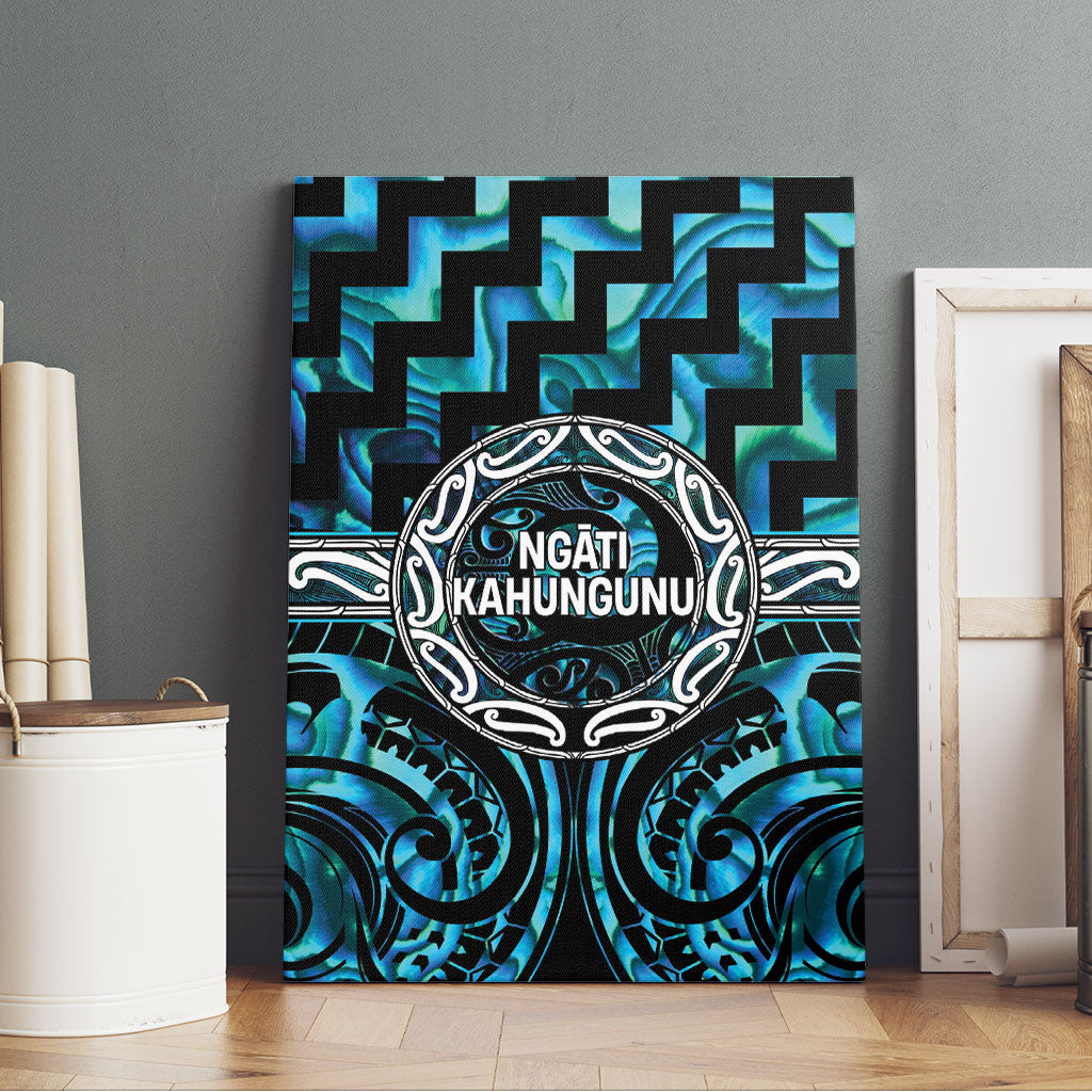 Aotearoa Ngati Kahungunu Canvas Wall Art Maori Iwi Poutama Puhoro Tattoo