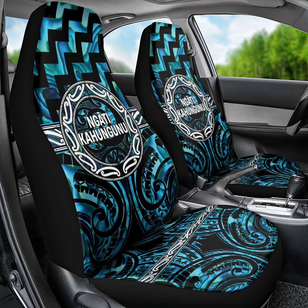 Aotearoa Ngati Kahungunu Car Seat Cover Maori Iwi Poutama Puhoro Tattoo