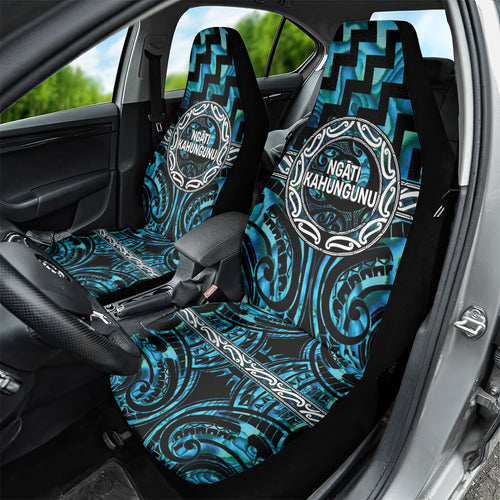 Aotearoa Ngati Kahungunu Car Seat Cover Maori Iwi Poutama Puhoro Tattoo
