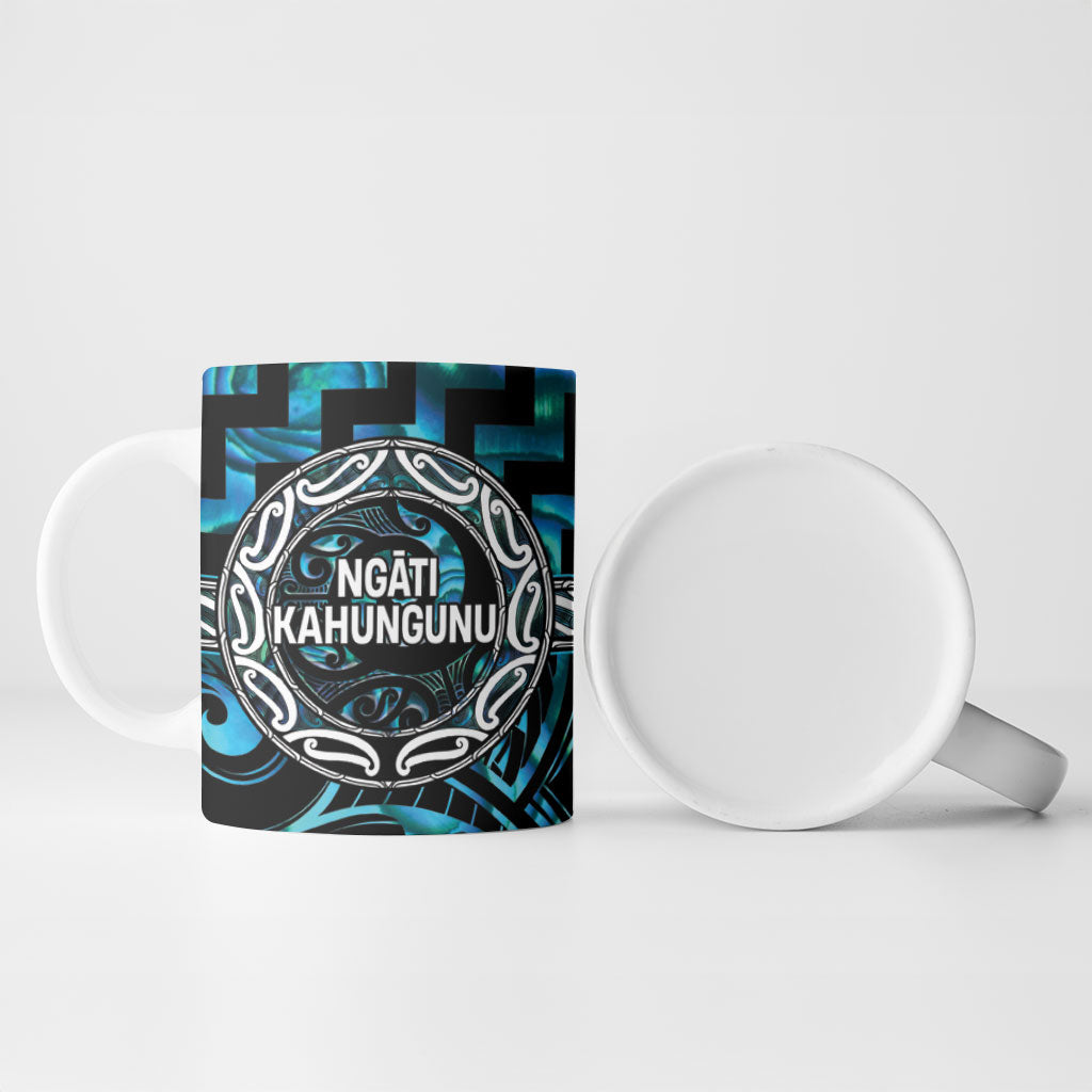 Aotearoa Ngati Kahungunu Personalised Ceramic Mug Maori Iwi Poutama Puhoro Tattoo