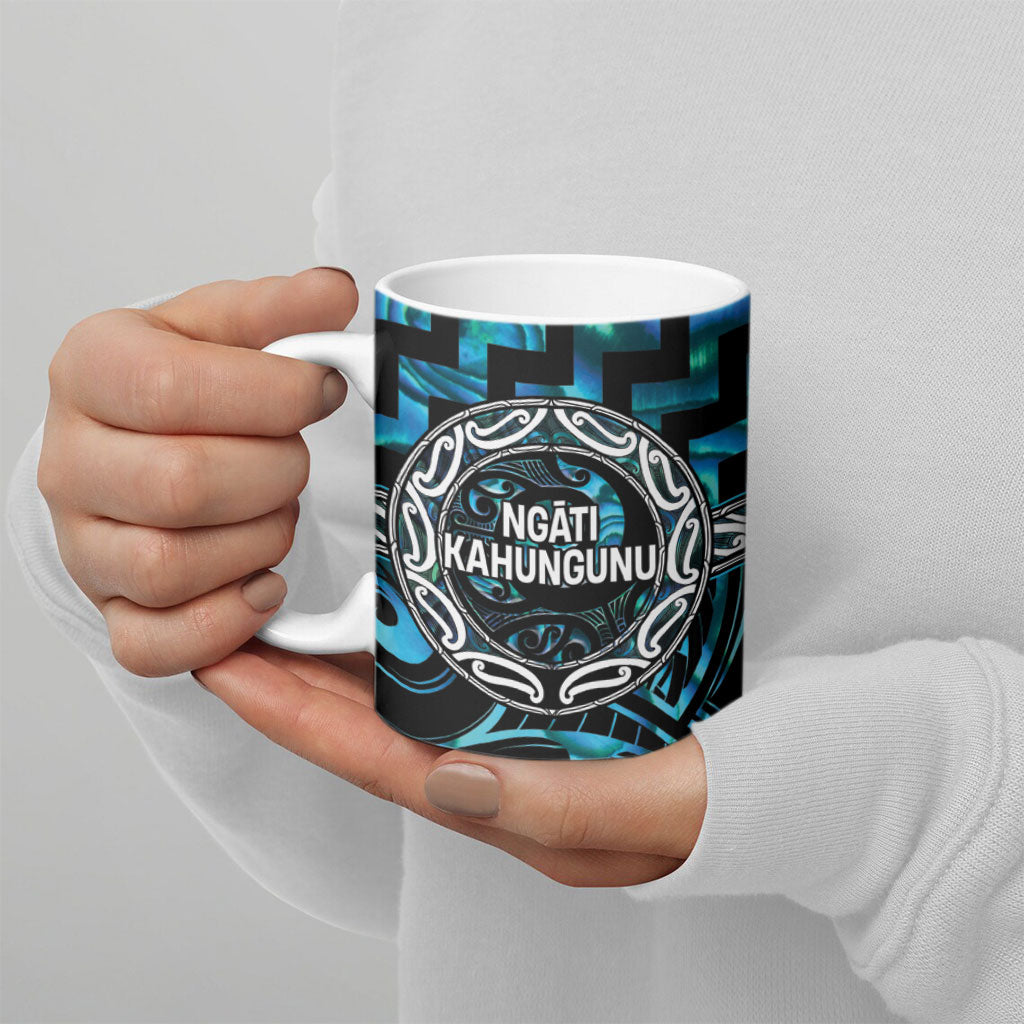 Aotearoa Ngati Kahungunu Personalised Ceramic Mug Maori Iwi Poutama Puhoro Tattoo