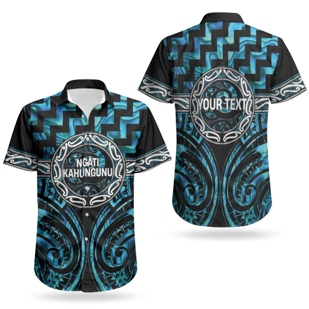 Aotearoa Ngati Kahungunu Personalised Couples Matching Puletasi and Hawaiian Shirt Maori Iwi Poutama Puhoro Tattoo