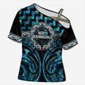 Aotearoa Ngati Kahungunu Personalised Cross Shoulder Shirt Maori Iwi Poutama Puhoro Tattoo