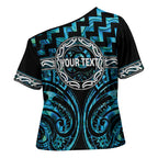 Aotearoa Ngati Kahungunu Personalised Cross Shoulder Shirt Maori Iwi Poutama Puhoro Tattoo