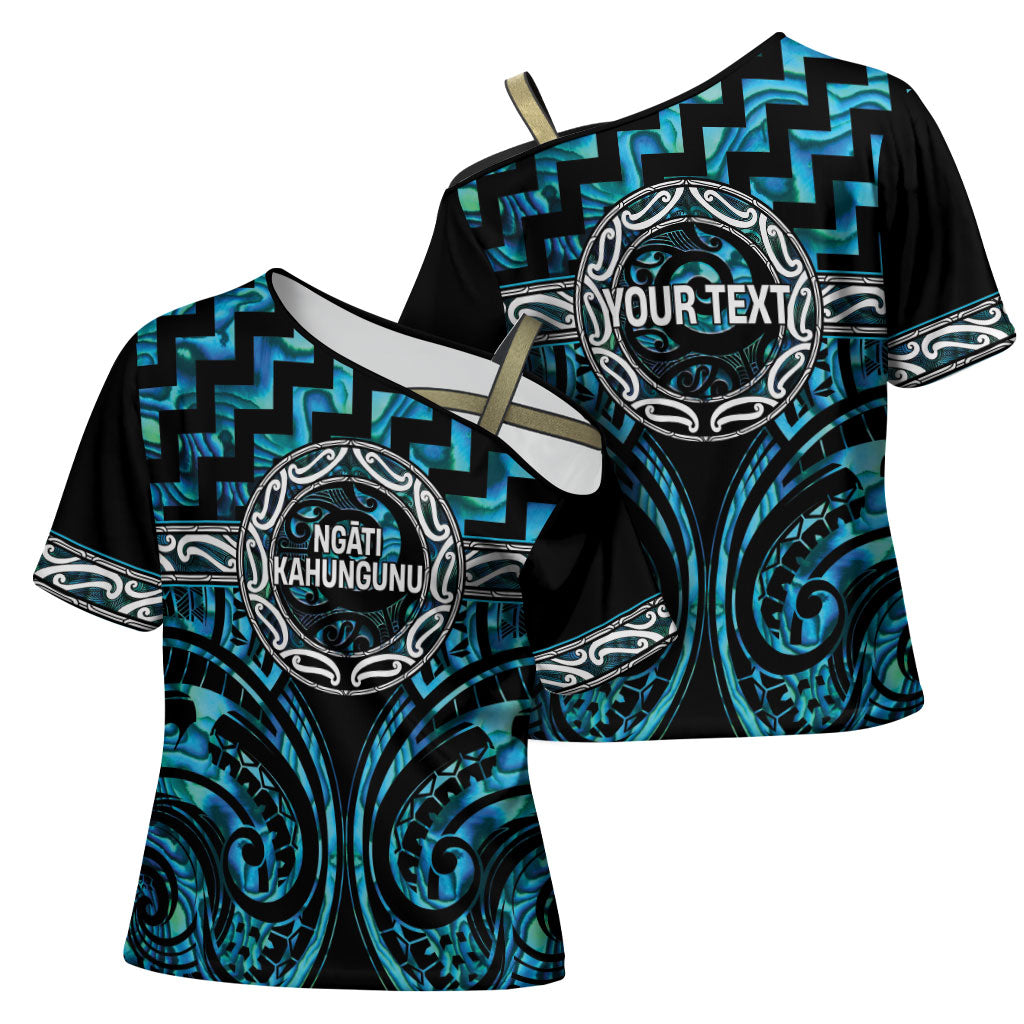 Aotearoa Ngati Kahungunu Personalised Cross Shoulder Shirt Maori Iwi Poutama Puhoro Tattoo