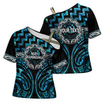 Aotearoa Ngati Kahungunu Personalised Cross Shoulder Shirt Maori Iwi Poutama Puhoro Tattoo