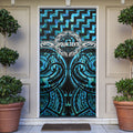 Aotearoa Ngati Kahungunu Personalised Door Cover Maori Iwi Poutama Puhoro Tattoo
