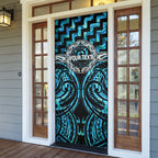 Aotearoa Ngati Kahungunu Personalised Door Cover Maori Iwi Poutama Puhoro Tattoo