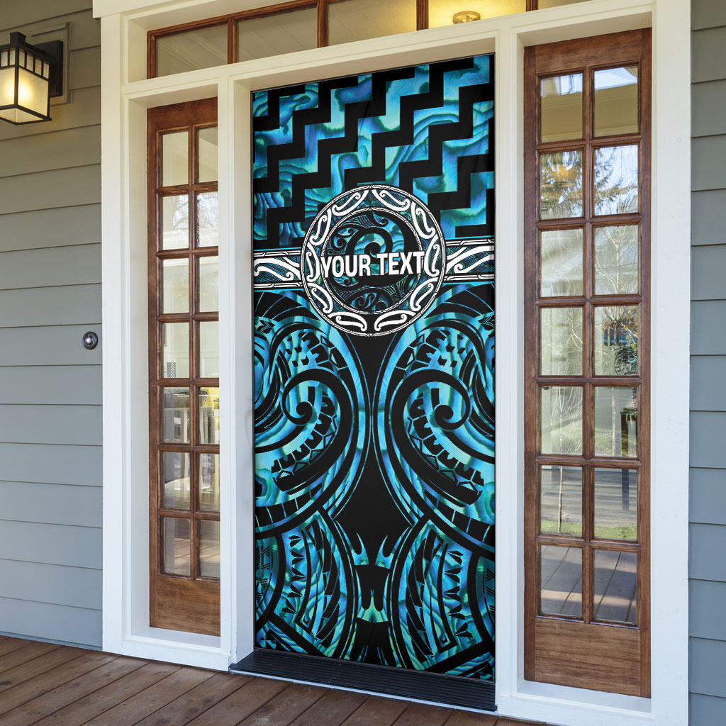 Aotearoa Ngati Kahungunu Personalised Door Cover Maori Iwi Poutama Puhoro Tattoo
