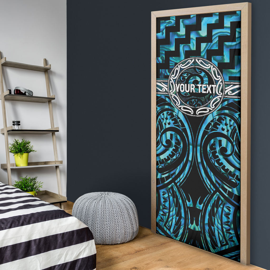 Aotearoa Ngati Kahungunu Personalised Door Cover Maori Iwi Poutama Puhoro Tattoo