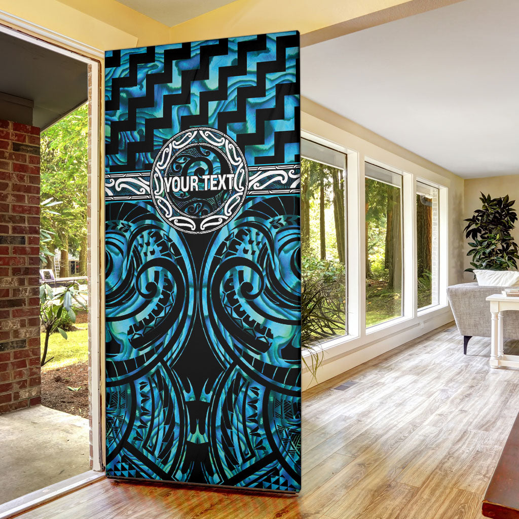 Aotearoa Ngati Kahungunu Personalised Door Cover Maori Iwi Poutama Puhoro Tattoo