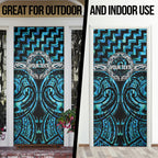 Aotearoa Ngati Kahungunu Personalised Door Cover Maori Iwi Poutama Puhoro Tattoo