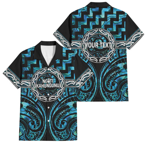 Aotearoa Ngati Kahungunu Personalised Family Matching Summer Maxi Dress and Hawaiian Shirt Maori Iwi Poutama Puhoro Tattoo