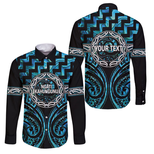 Aotearoa Ngati Kahungunu Personalised Family Matching Summer Maxi Dress and Hawaiian Shirt Maori Iwi Poutama Puhoro Tattoo