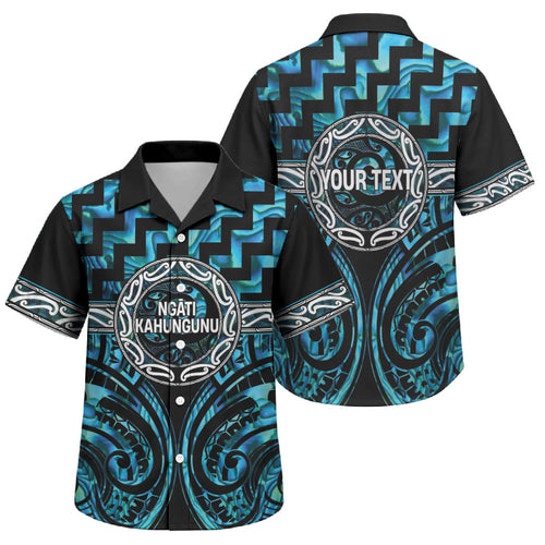 Aotearoa Ngati Kahungunu Personalised Family Matching Summer Maxi Dress and Hawaiian Shirt Maori Iwi Poutama Puhoro Tattoo