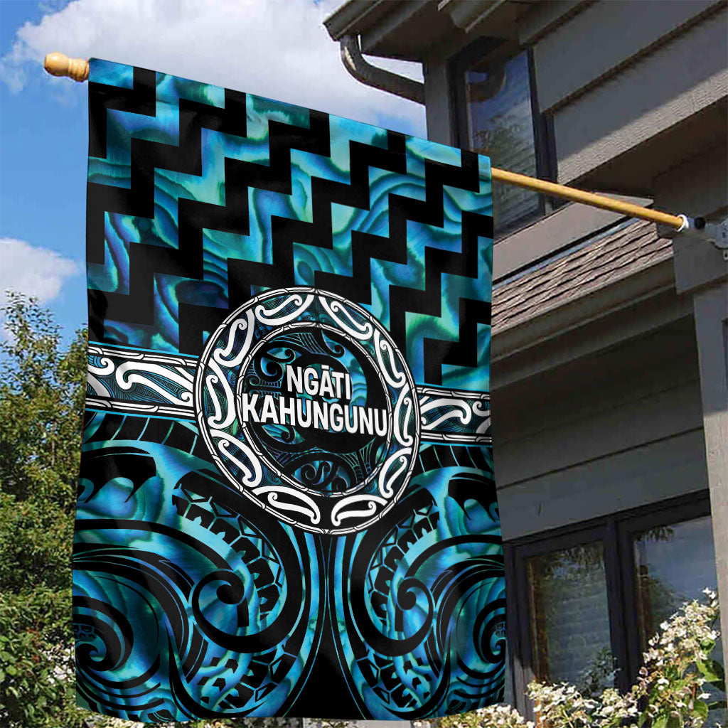 Aotearoa Ngati Kahungunu Garden Flag Maori Iwi Poutama Puhoro Tattoo