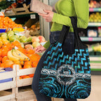 Aotearoa Ngati Kahungunu Grocery Bag Maori Iwi Poutama Puhoro Tattoo