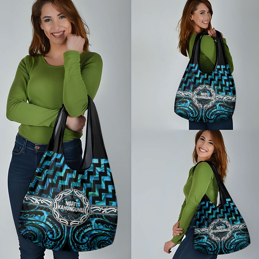Aotearoa Ngati Kahungunu Grocery Bag Maori Iwi Poutama Puhoro Tattoo