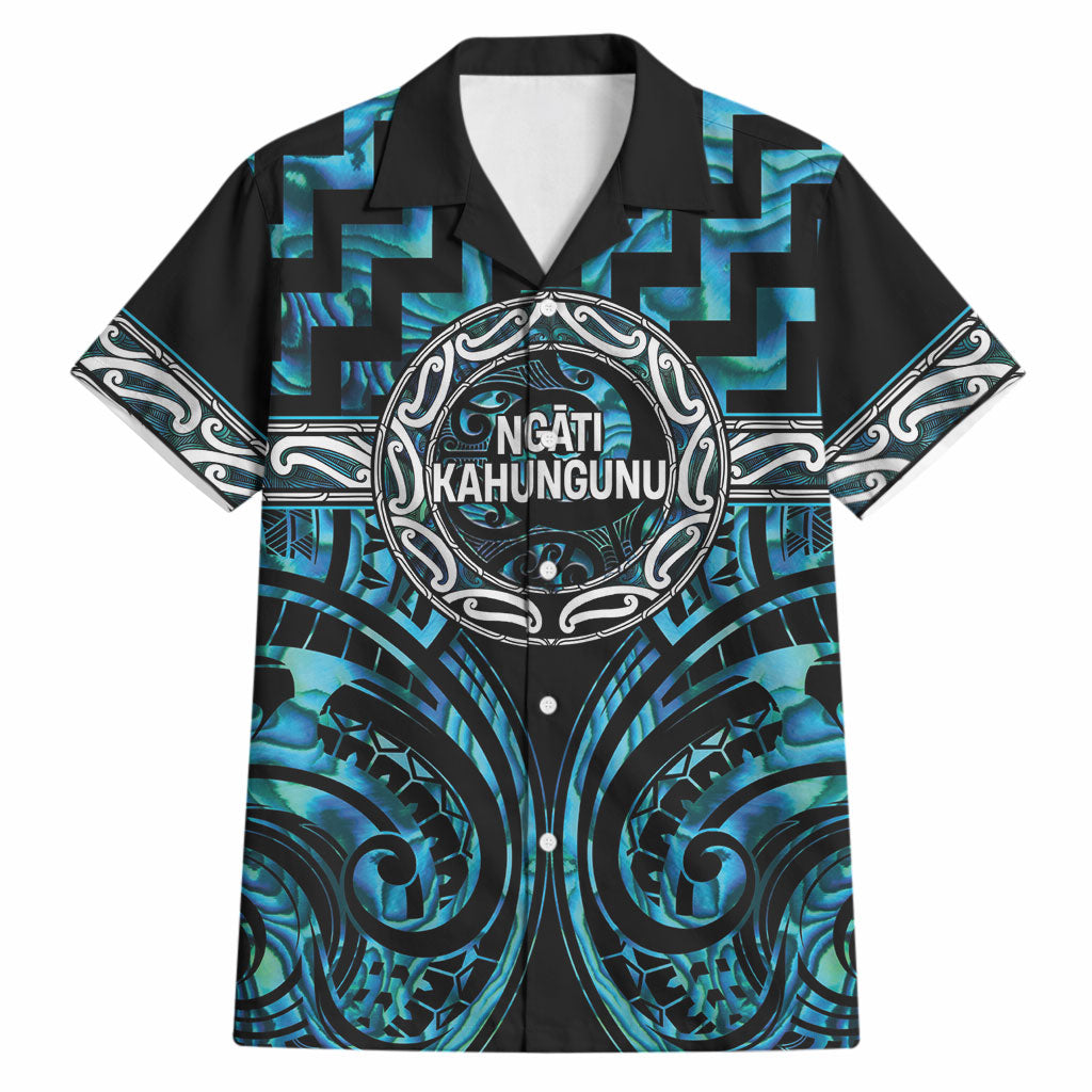 Aotearoa Ngati Kahungunu Personalised Hawaiian Shirt Maori Iwi Poutama Puhoro Tattoo