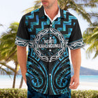 Aotearoa Ngati Kahungunu Personalised Hawaiian Shirt Maori Iwi Poutama Puhoro Tattoo