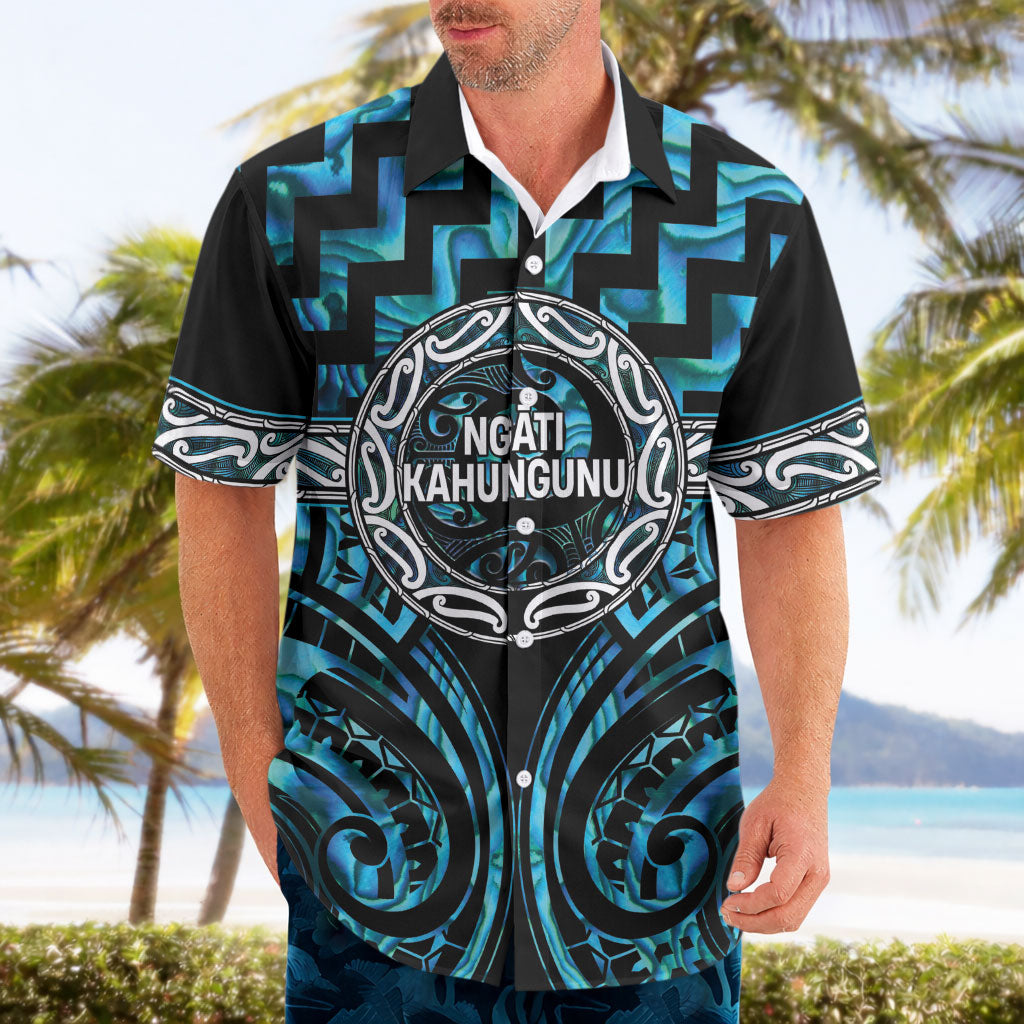 Aotearoa Ngati Kahungunu Personalised Hawaiian Shirt Maori Iwi Poutama Puhoro Tattoo