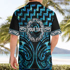 Aotearoa Ngati Kahungunu Personalised Hawaiian Shirt Maori Iwi Poutama Puhoro Tattoo