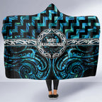 Aotearoa Ngati Kahungunu Hooded Blanket Maori Iwi Poutama Puhoro Tattoo