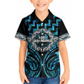 Aotearoa Ngati Kahungunu Personalised Kid Hawaiian Shirt Maori Iwi Poutama Puhoro Tattoo