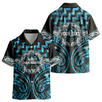 Aotearoa Ngati Kahungunu Personalised Kid Hawaiian Shirt Maori Iwi Poutama Puhoro Tattoo