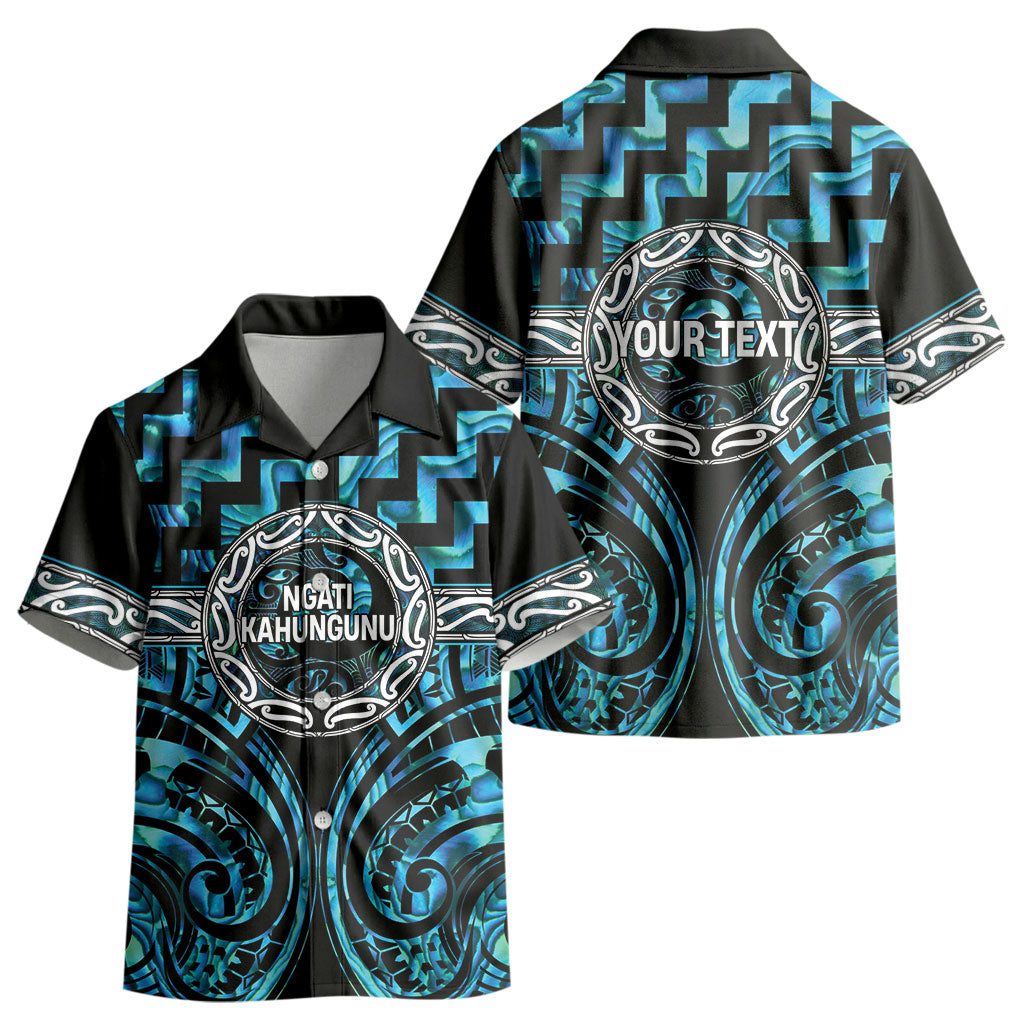 Aotearoa Ngati Kahungunu Personalised Kid Hawaiian Shirt Maori Iwi Poutama Puhoro Tattoo