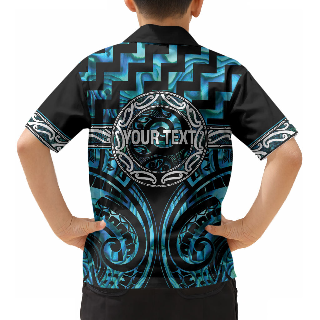 Aotearoa Ngati Kahungunu Personalised Kid Hawaiian Shirt Maori Iwi Poutama Puhoro Tattoo